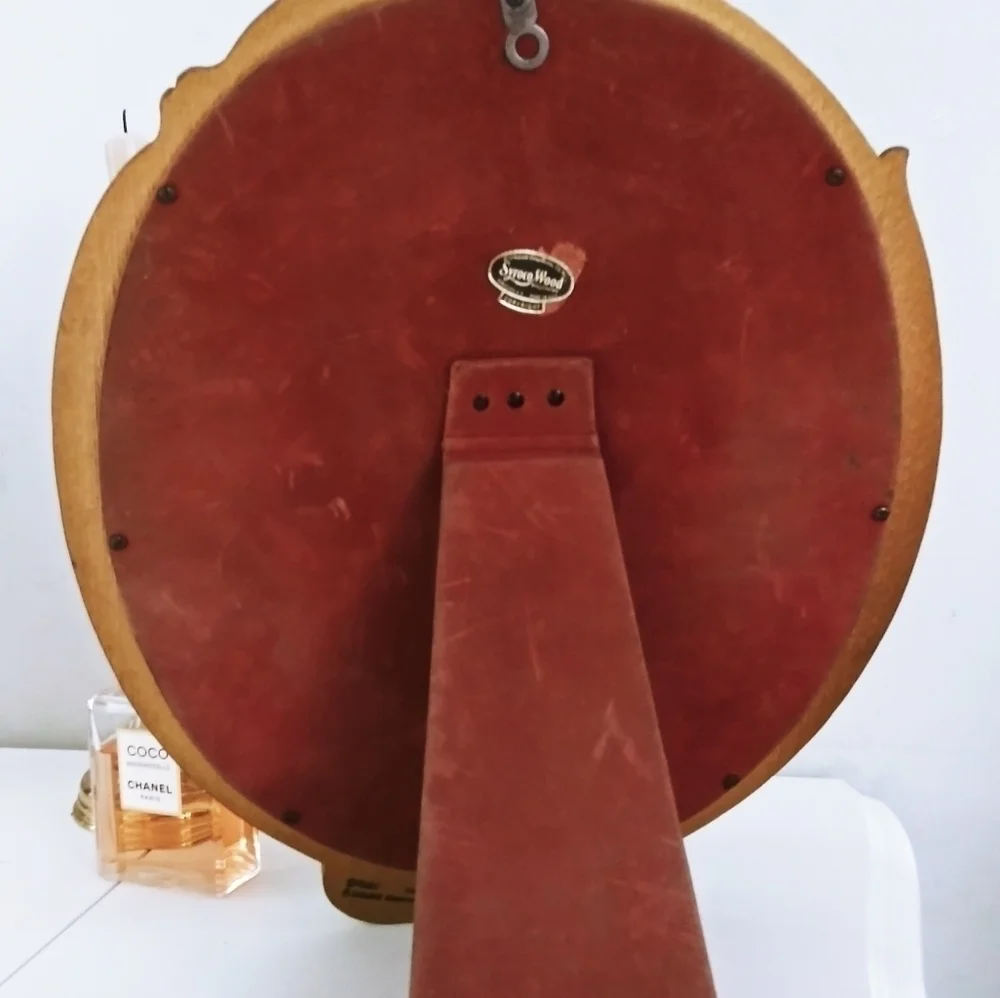 Vintage‎ Syroco wood gold mirror 1940 faux Bois
